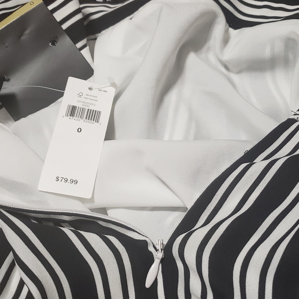 Banana Republic Factory Sz 0 NWT Striped Skirt - Picture 9 of 14